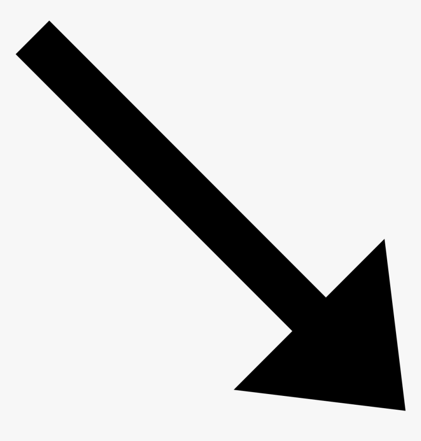 Arrow Pointing South East, HD Png Download, Free Download