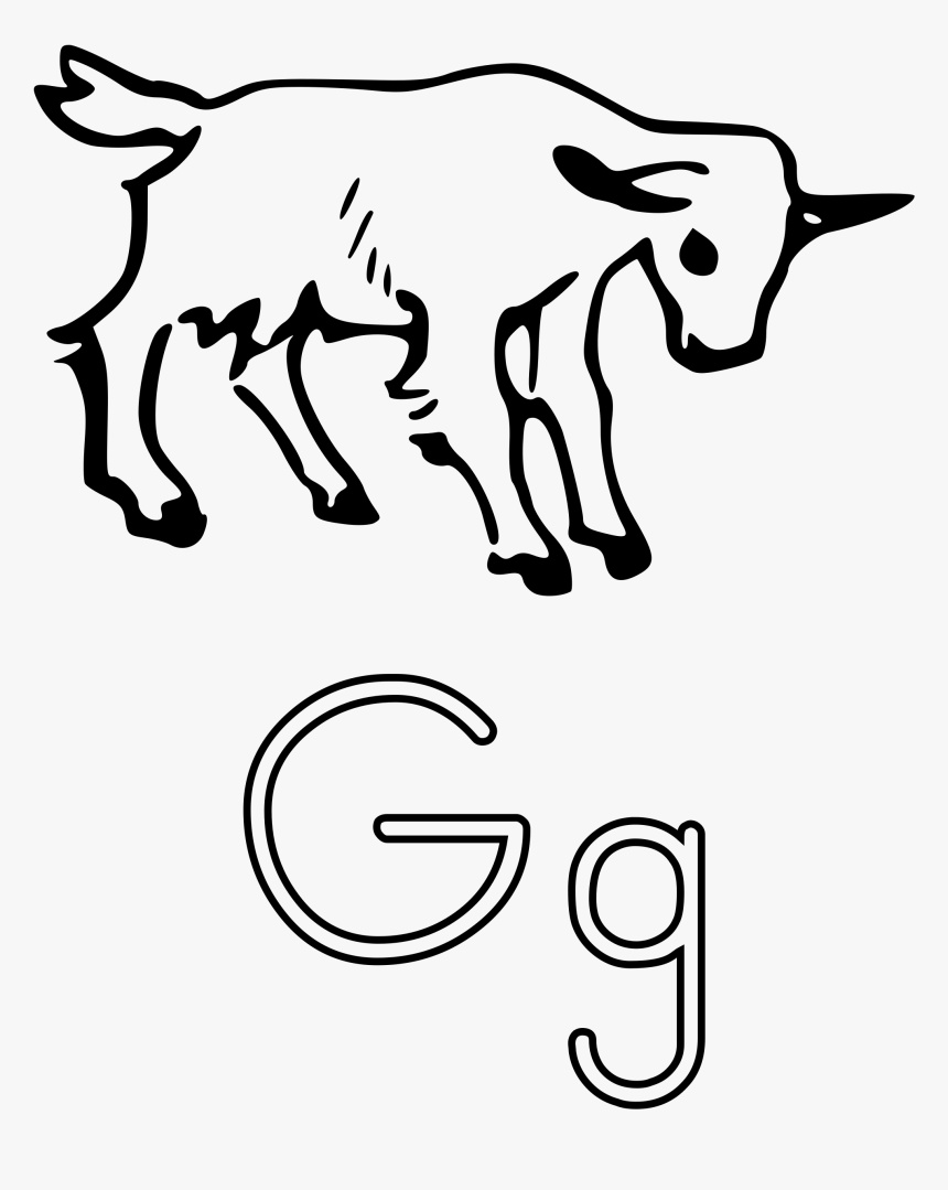 G Is For Goat Clip Arts - Goat Outline Clip Art, HD Png Download, Free Download