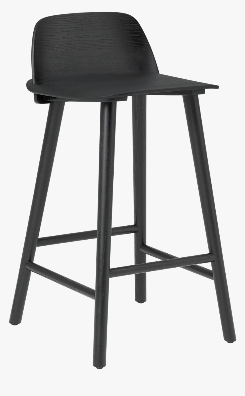 30032 Nerd Bar H65 Black 1532592039 - Muuto Nerd Bar Stool Black, HD Png Download, Free Download