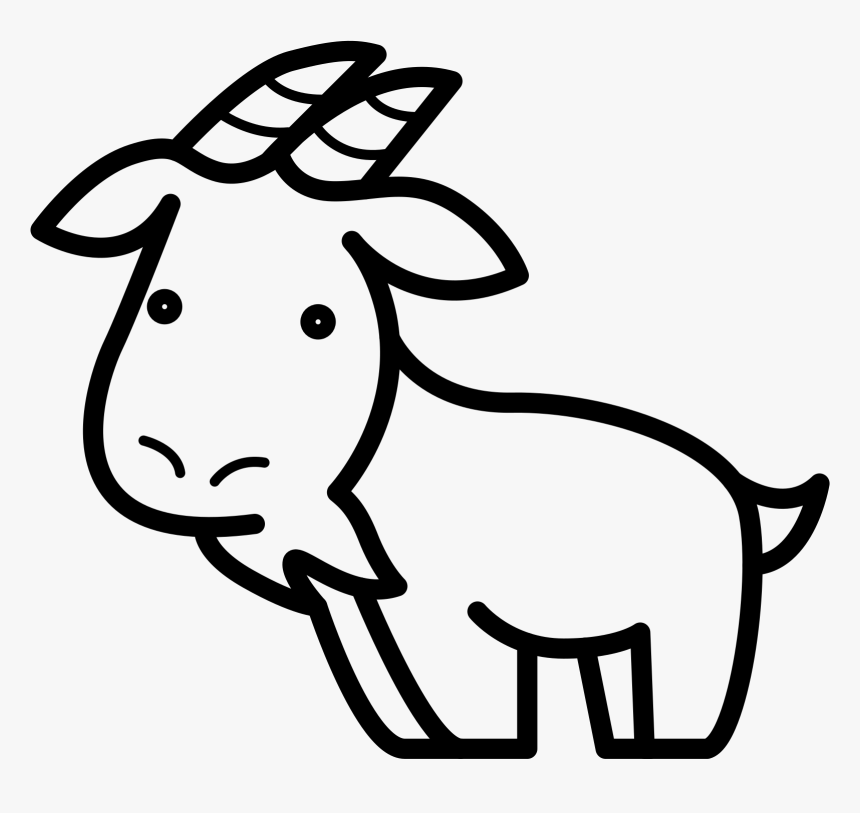 Svg Goat , Png Download - Cute Goat Icon, Transparent Png, Free Download