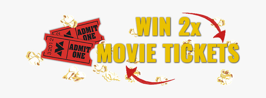 Movie Tickets Png - Win Two Movie Tickets, Transparent Png, Free Download