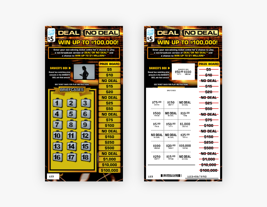 Deal Or No Deal™ - Deal Or No Deal Lottery Ticket, HD Png Download, Free Download