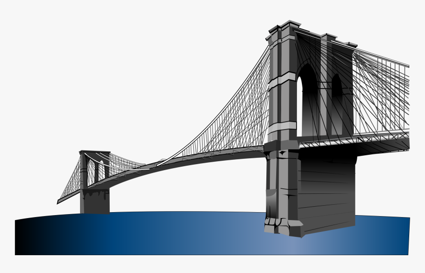 City Bridge Png Free Download - Brooklyn Bridge Clipart, Transparent Png, Free Download