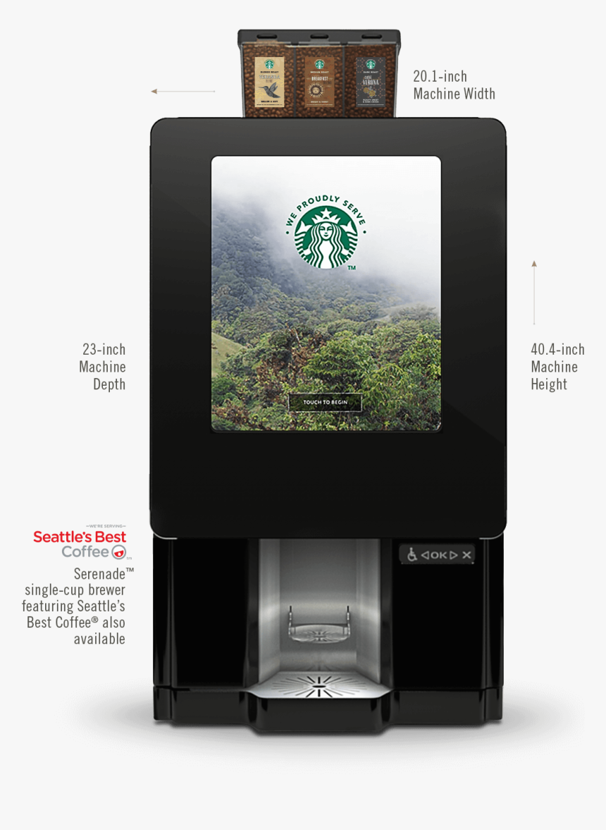 Starbucks Vending Machine For Office, HD Png Download, Free Download