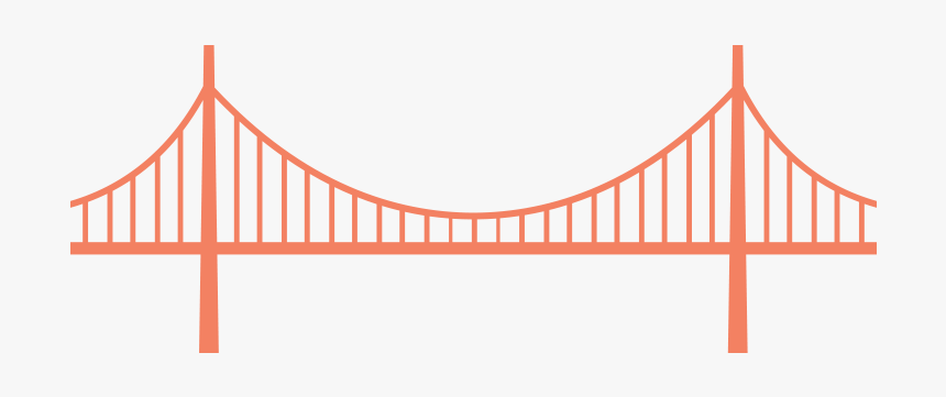 Golden Gate Bridge Clip Art - Bridge Clipart Png, Transparent Png, Free Download