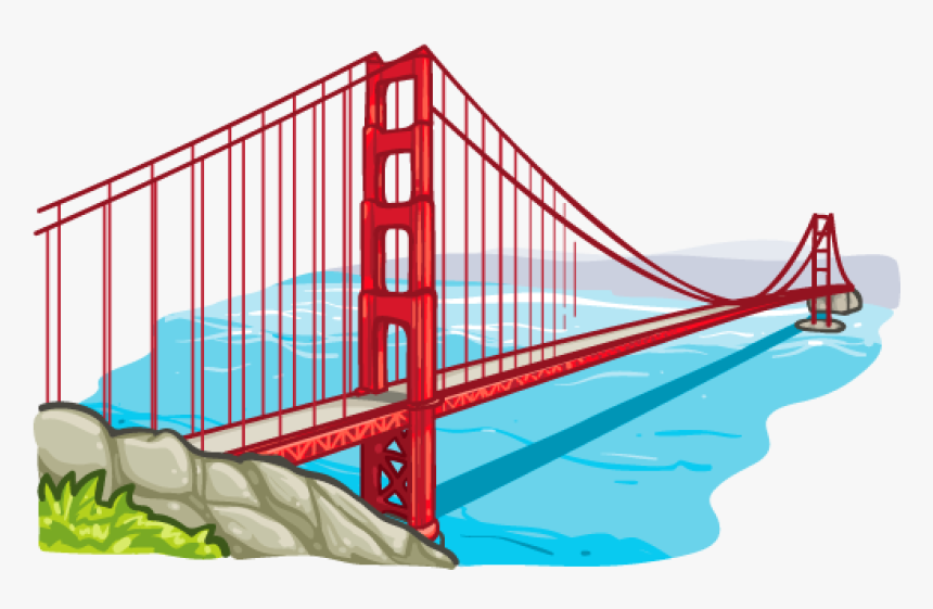 Golden Gate Bridge Png - San Francisco Bridge Clipart, Transparent Png, Free Download
