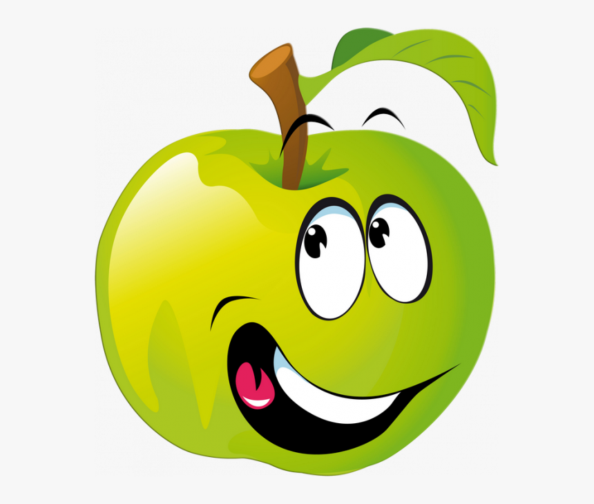 Clipart Kids Fruit - Fruits Clipart With Face, HD Png Download, Free Download