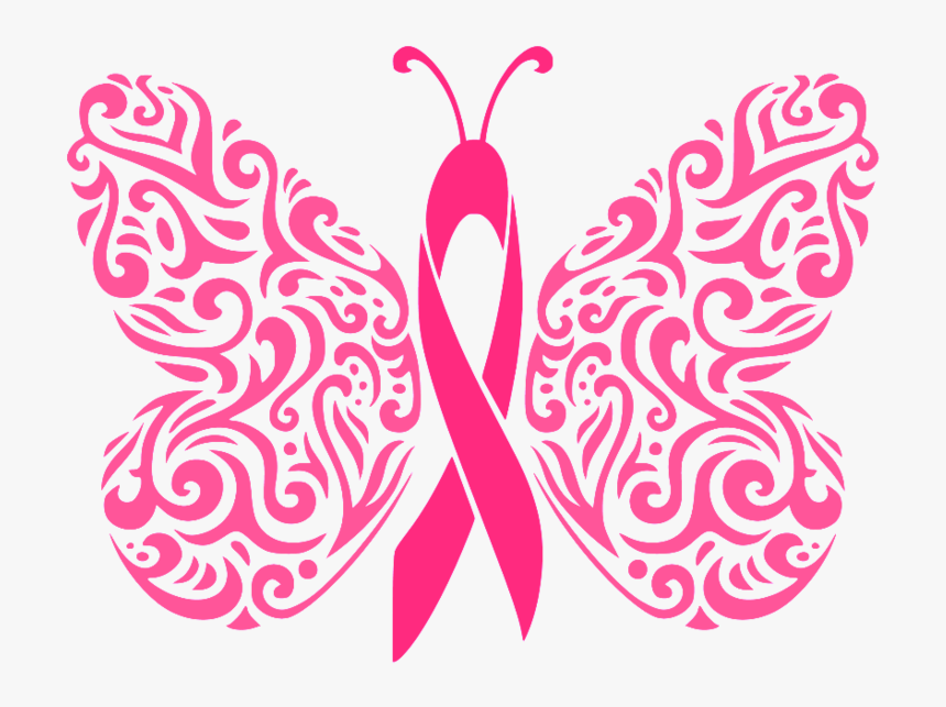 19 Cancer Ribbon Butterfly Clipart Freeuse Huge Freebie - Breast Cancer Svg Free, HD Png Download, Free Download