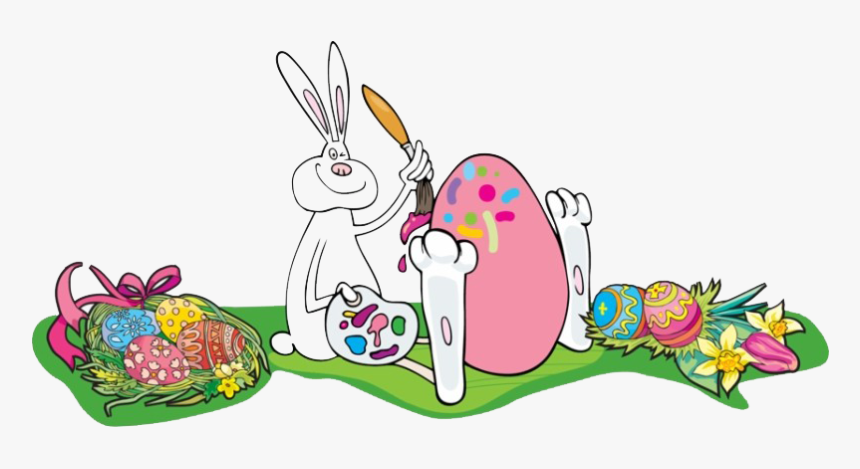 Easter Bunny Png Image File - Easter Paint Clip Art, Transparent Png, Free Download