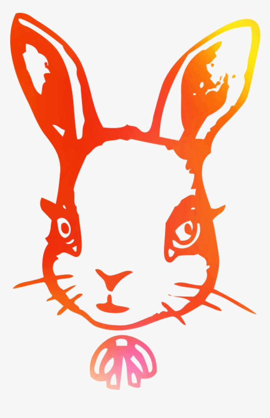 Hare Domestic Illustration Rabbit Easter Bunny Clipart - Illustration, HD Png Download, Free Download