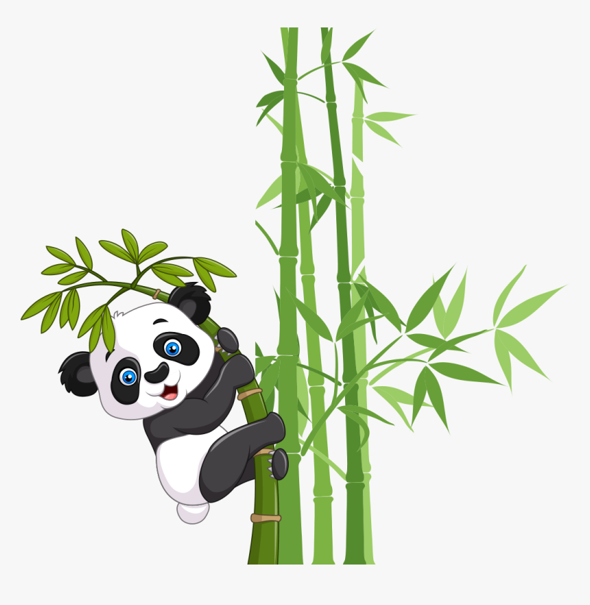 Collection Of Free Panda Transparent Bamboo Download - Cartoon Panda Bamboo, HD Png Download, Free Download