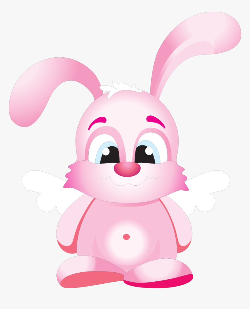White Rabbit Easter Bunny Illustration - Cartoon, HD Png Download, Free Download