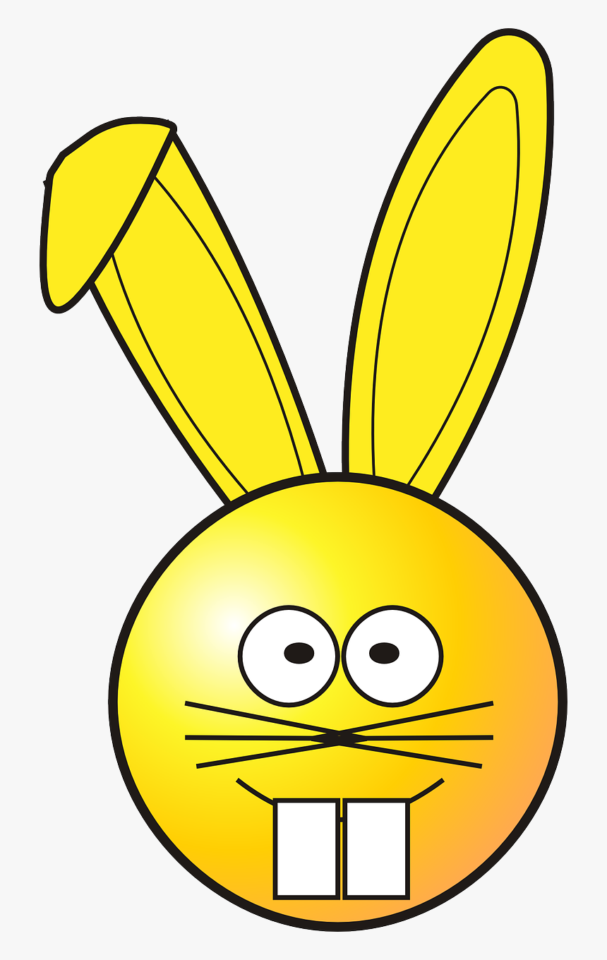 Yellow Bunny Head Clipart, HD Png Download, Free Download