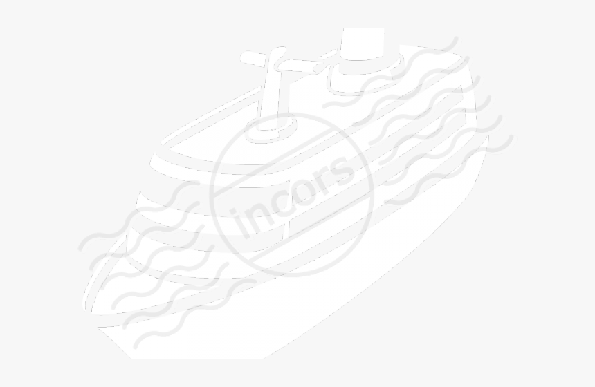 Cruise Ship Clipart Icon - Ship White Icon Png, Transparent Png, Free Download