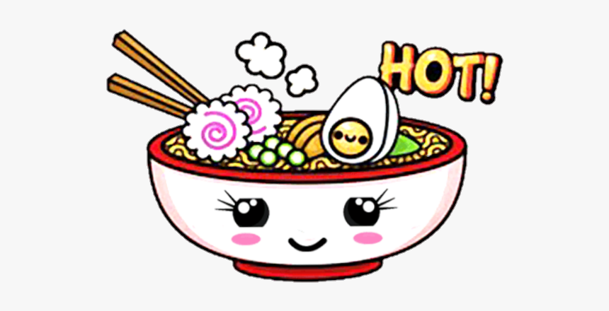 Cute Food Ramen Sticker - Japanese Food Stickers Png, Transparent Png, Free Download