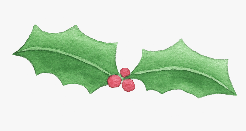 Holly , Png Download - Transparent Watercolor Holly Png, Png Download, Free Download