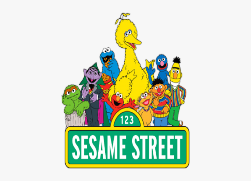 Elmo Big Bird Count Von Count Sesame Street Characters - Transparent Sesame Street Png, Png Download, Free Download