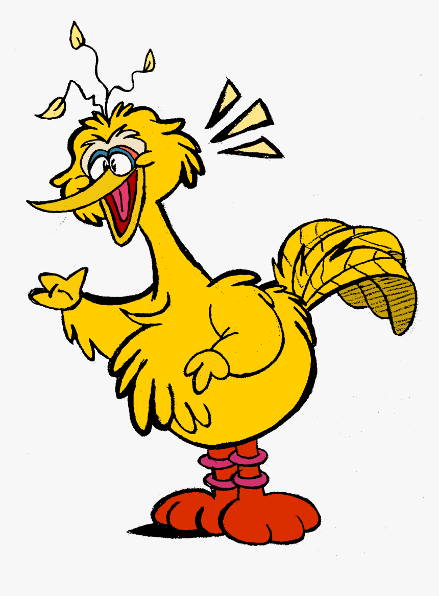 Big Bird Oscar The Grouch Elmo Clip Art - Big Bird Art, HD Png Download, Free Download