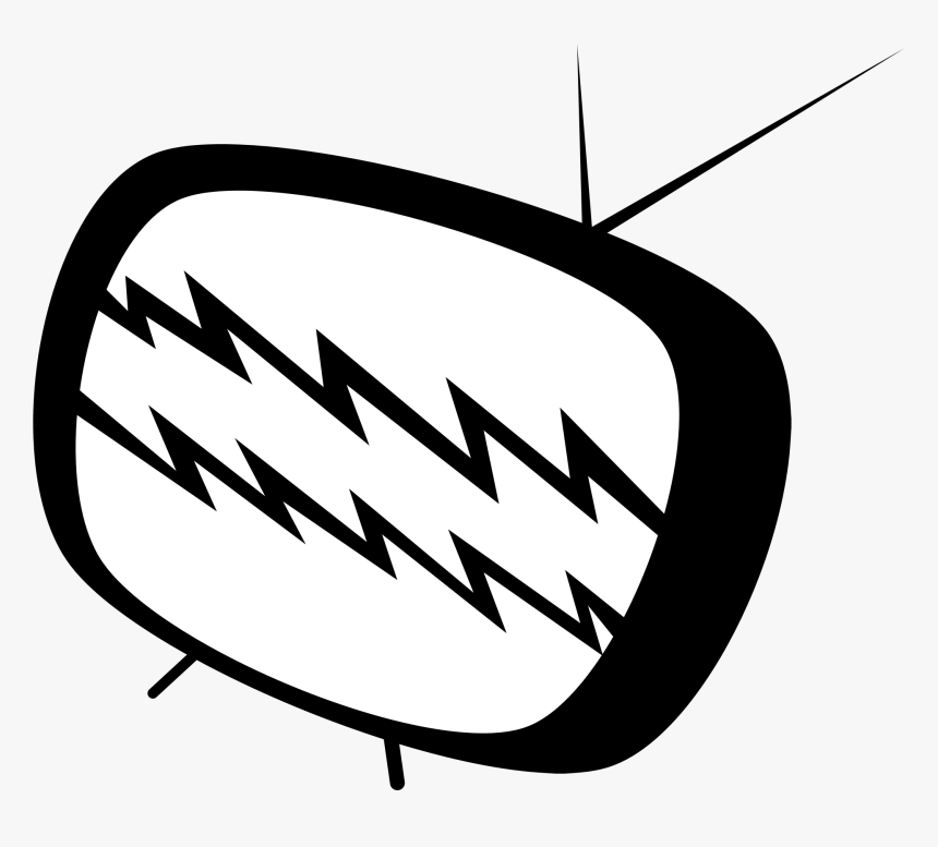 Old Tv Cartoon Png - Old Tv Black And White Cartoon, Transparent Png, Free Download