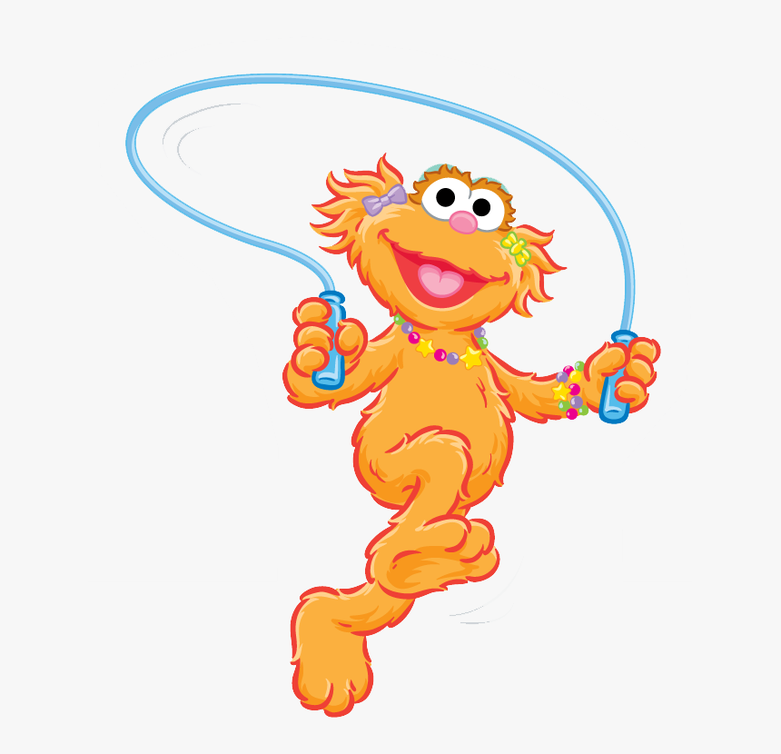 Sesam Street Clipart Muppets - Sesame Street Zoe Cartoon, HD Png Download -...