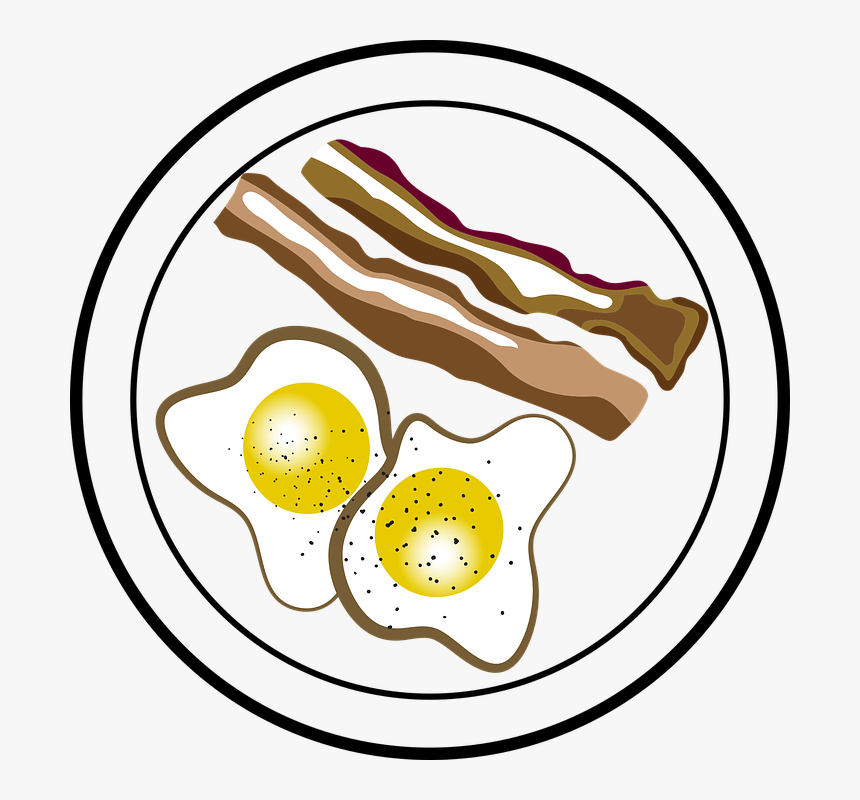 Bacon Eggs, Breakfast, Meal, Morning - Bacon And Eggs Clipart, HD Png Download, Free Download
