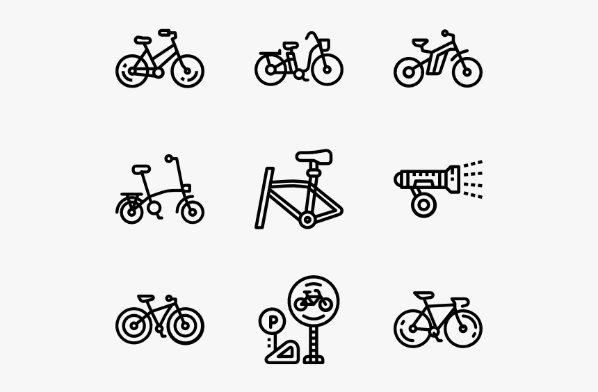 Bicycle - Line Art, HD Png Download, Free Download