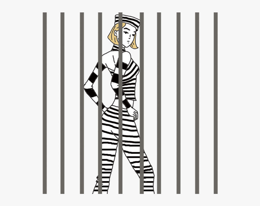 Jail Clipart Female Prisoner - Imprisoned Meaning, HD Png Download, Free Download