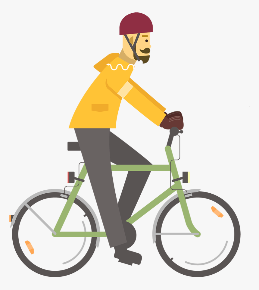 Cycling Png Transparent Image - Cartoon Cycle Man, Png Download, Free Download