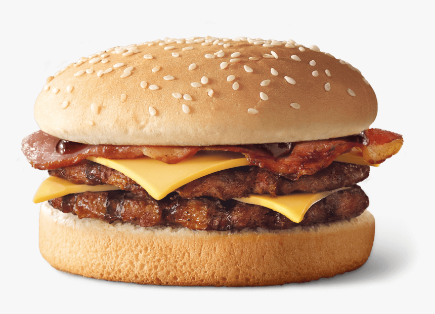 Double Bbq Cheeseburger - Quad Stacker Hungry Jacks, HD Png Download, Free Download