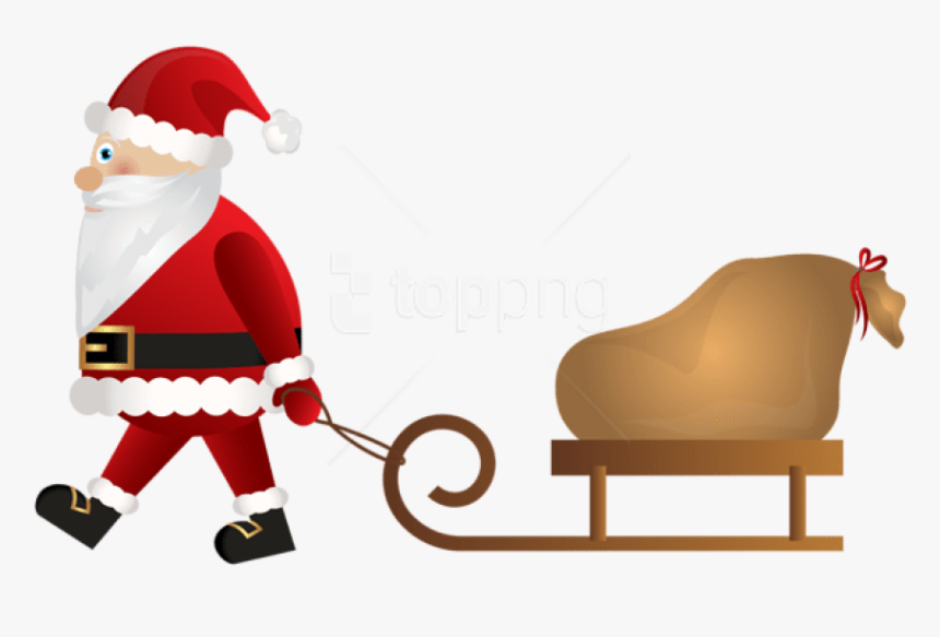 Santa Claus Sleigh Png - Santa's Sleigh, Transparent Png, Free Download