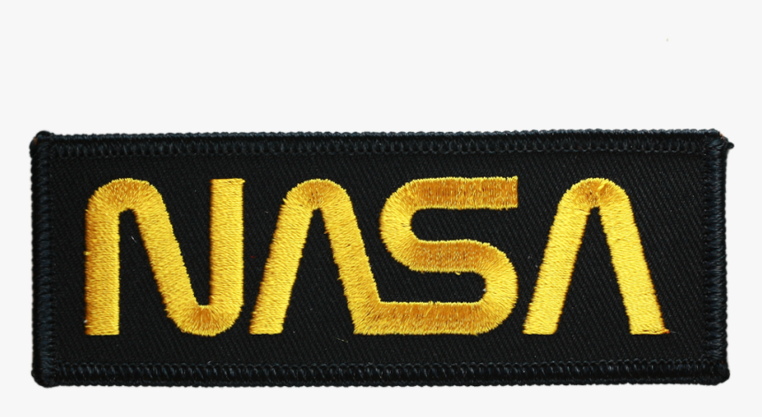 Nasa Worm Gold On Black - Label, HD Png Download, Free Download