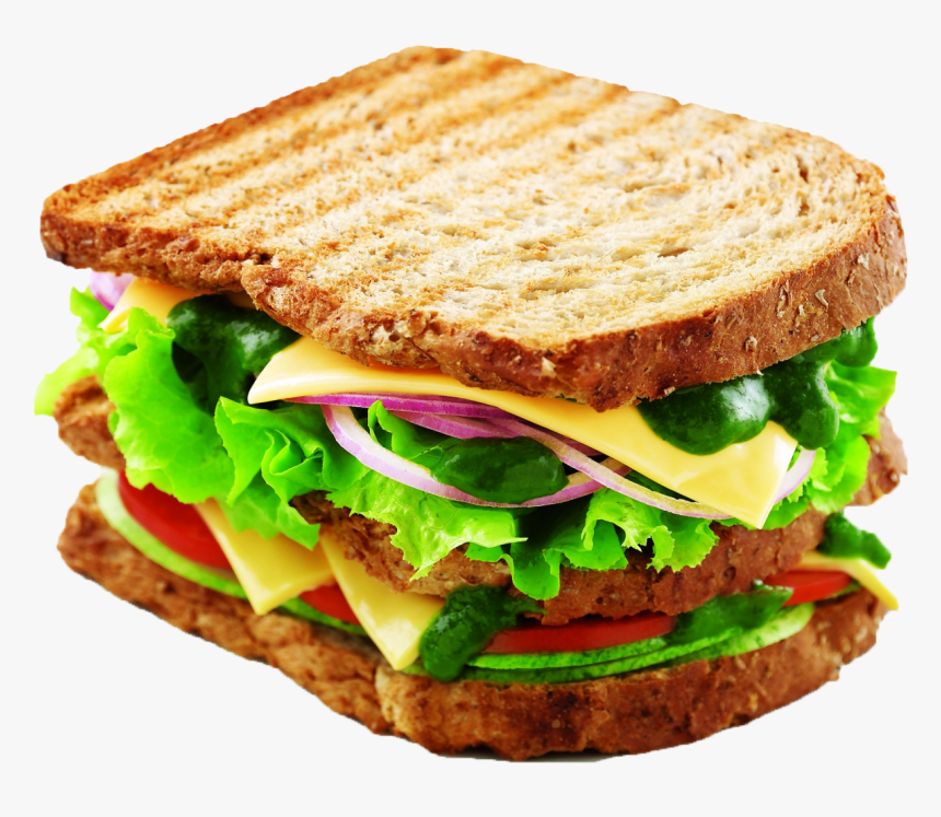 Burger And Sandwich Transparent File - Veg Sandwich Png, Png Download, Free Download