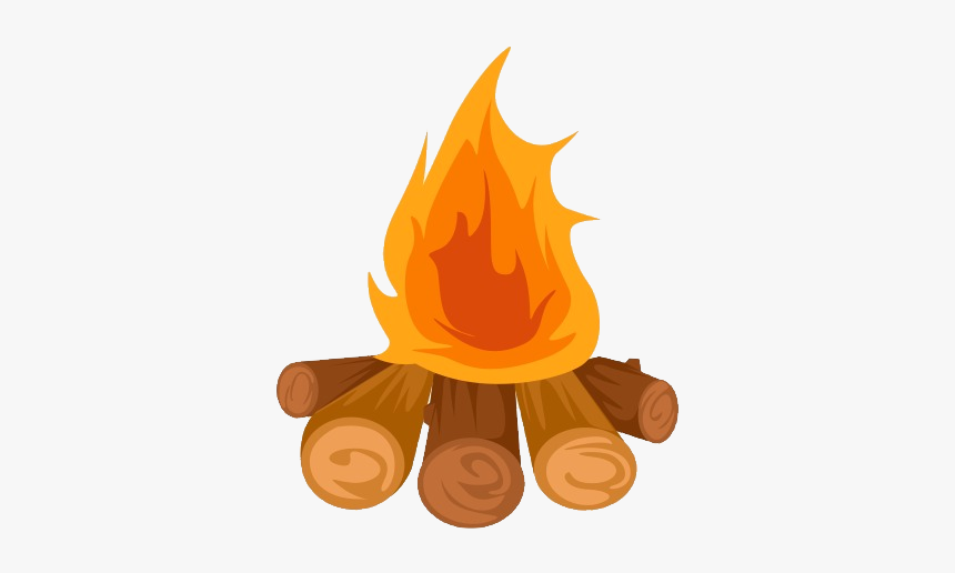 Clip Art Campfire Bonfire Illustration Party Fire - Firewood Source Of Energy, HD Png Download, Free Download