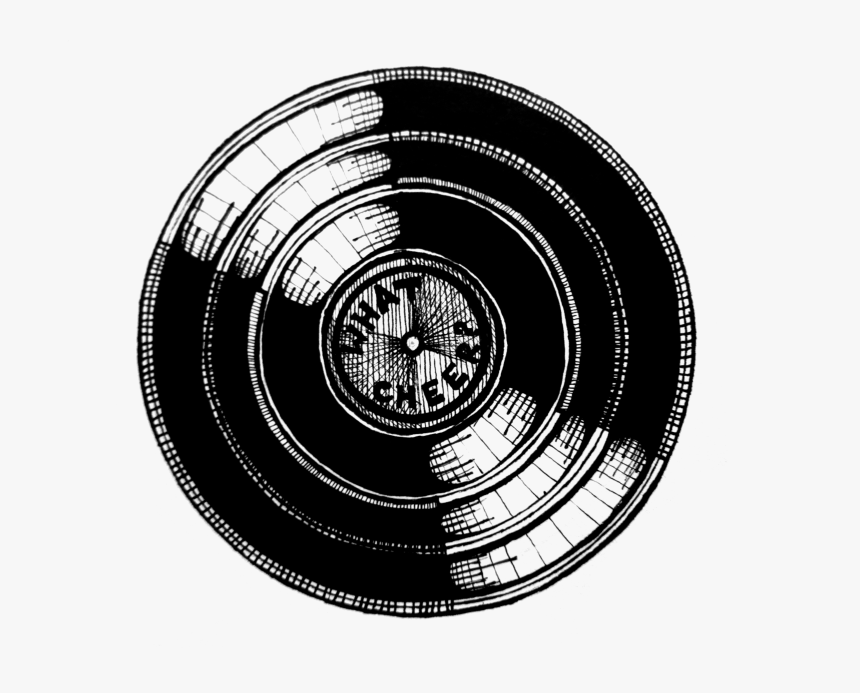 Banner Black And White Download Record Transparent - Circle, HD Png Download, Free Download