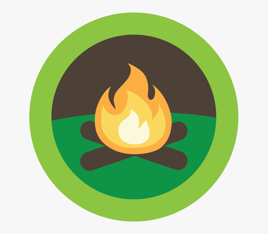 Campfire Leader - Campfire In Circle Cartoon, HD Png Download, Free Download