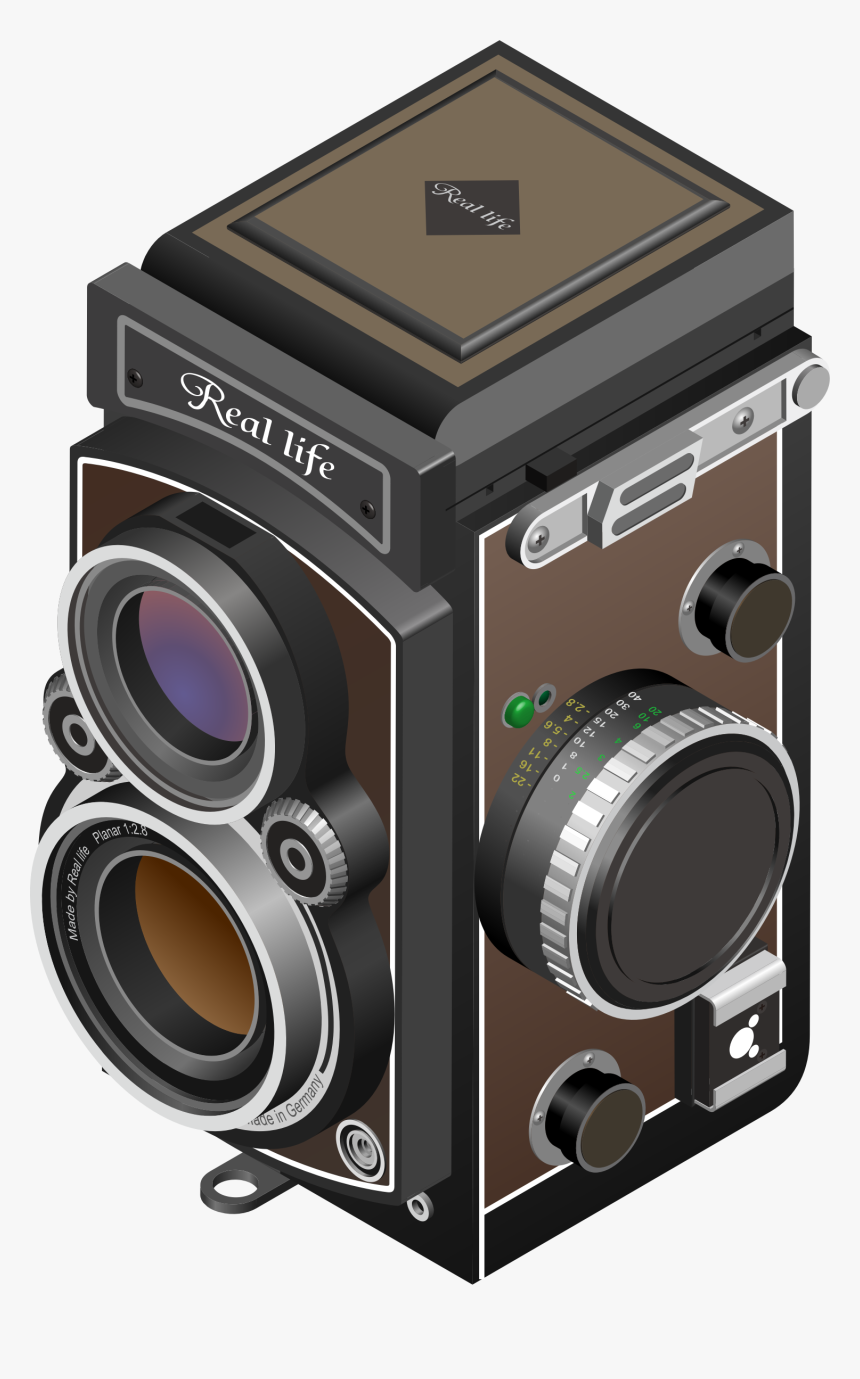 Twin-lens Reflex Camera Clip Arts - Twin Lens Reflex Png, Transparent Png, Free Download