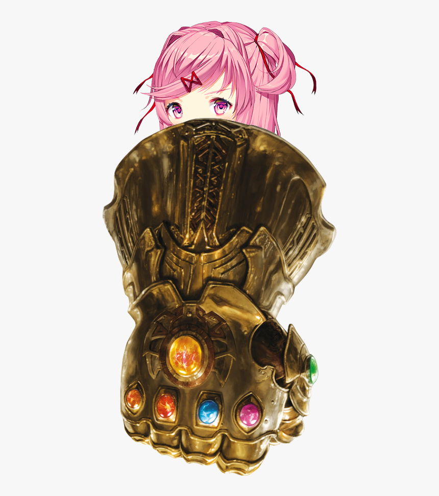 Sayori With Infinity Gauntlet, HD Png Download, Free Download