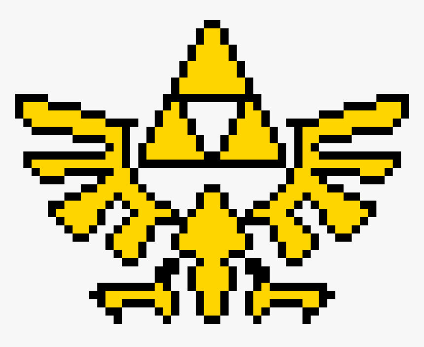 Transparent Zelda Triforce Png - Pixel Art Zelda Triforce, Png Download, Free Download