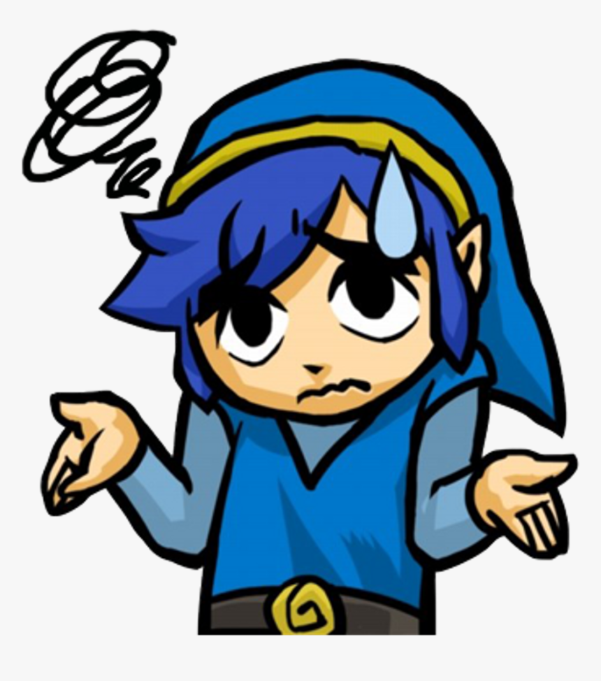 Zelda Triforce Heroes Emotes Clipart , Png Download - Triforce Heroes Blue Link, Transparent Png, Free Download