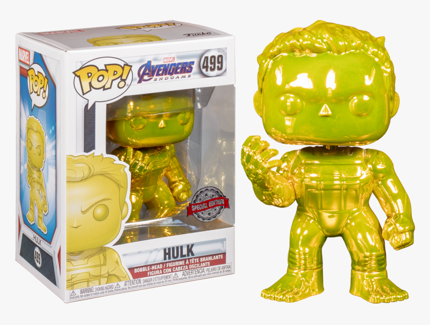 Hulk With Infinity Gauntlet 6 Funko Pop ***pre-order** - Chrome Hulk Funko Pop Endgame, HD Png Download, Free Download