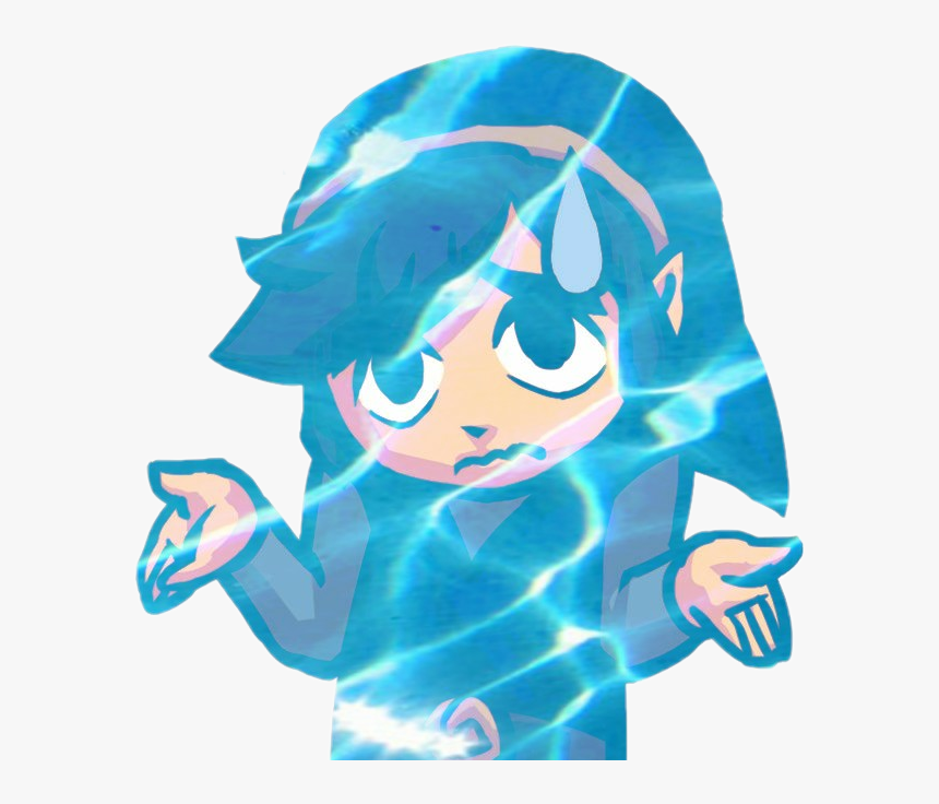 Aestheic Loz Legendofzelda Toonlink Link Sticker - Blue Link Triforce Heroes, HD Png Download, Free Download