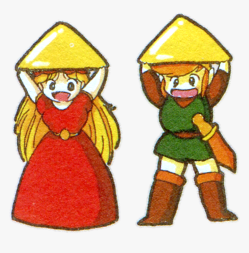Link And Zelda Holding Triforce, HD Png Download, Free Download