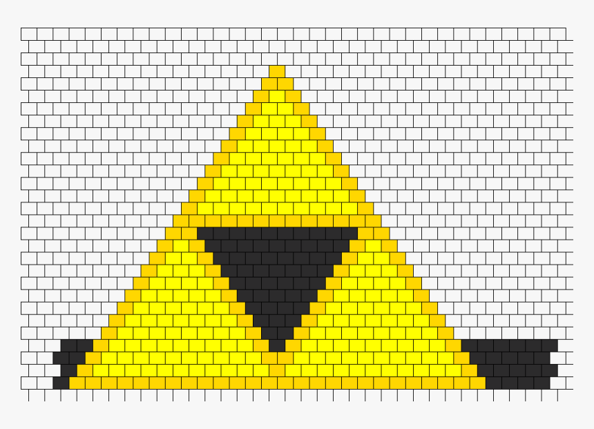 Triforce Kandi Bikini Bead Pattern - Peyote Stitch, HD Png Download, Free Download