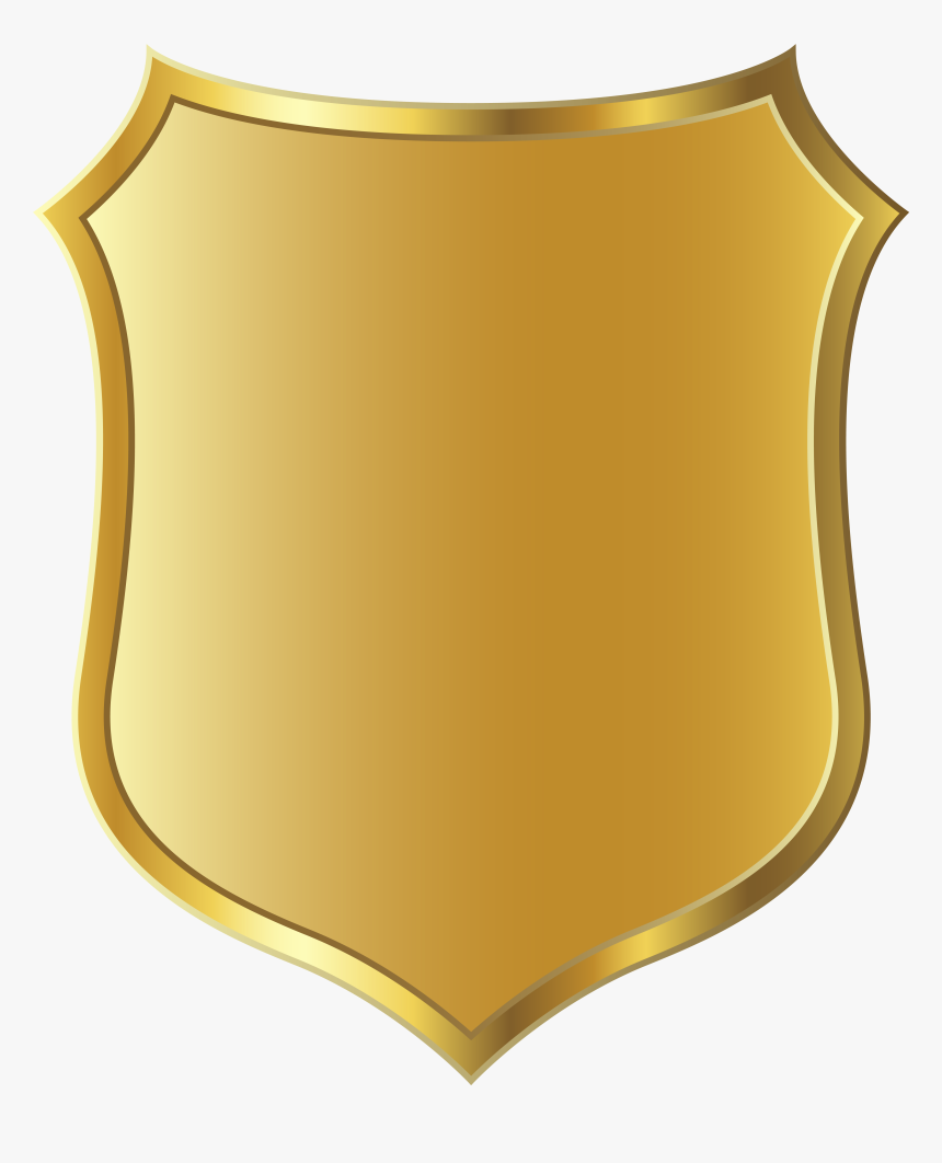 Badge Police Officer Template Clip Art - Gold Police Badge Clipart, HD Png Download, Free Download