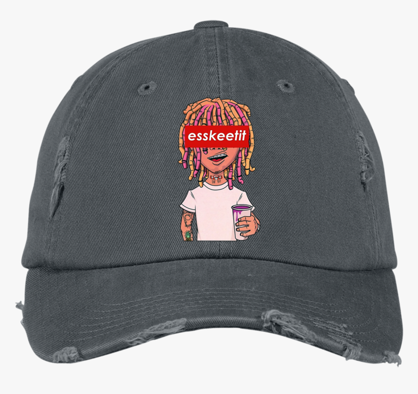 Lil-pump Esskeetit Dt600 District Distressed Dad Cap - District Dt600 Distressed Cap Men's, HD Png Download, Free Download