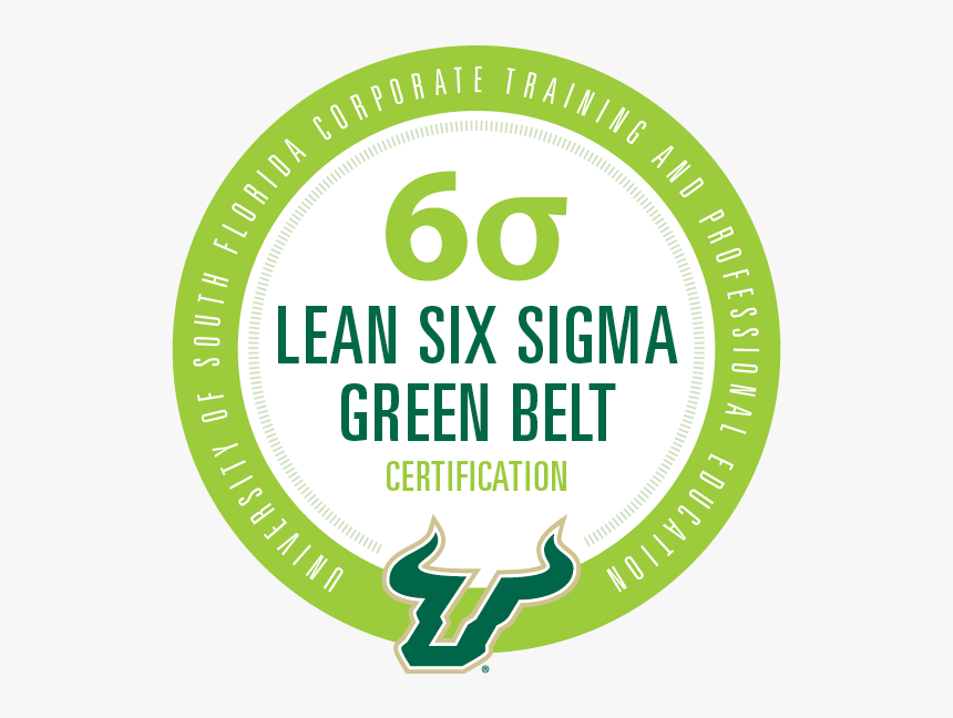 Usf Lean Six Sigma Green Belt Certification - Lean Six Sigma Green Belt, HD Png Download, Free Download