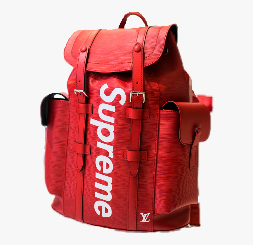 Supreme Backpack Png - Supreme And Louis Vuitton Bag, Transparent Png, Free Download