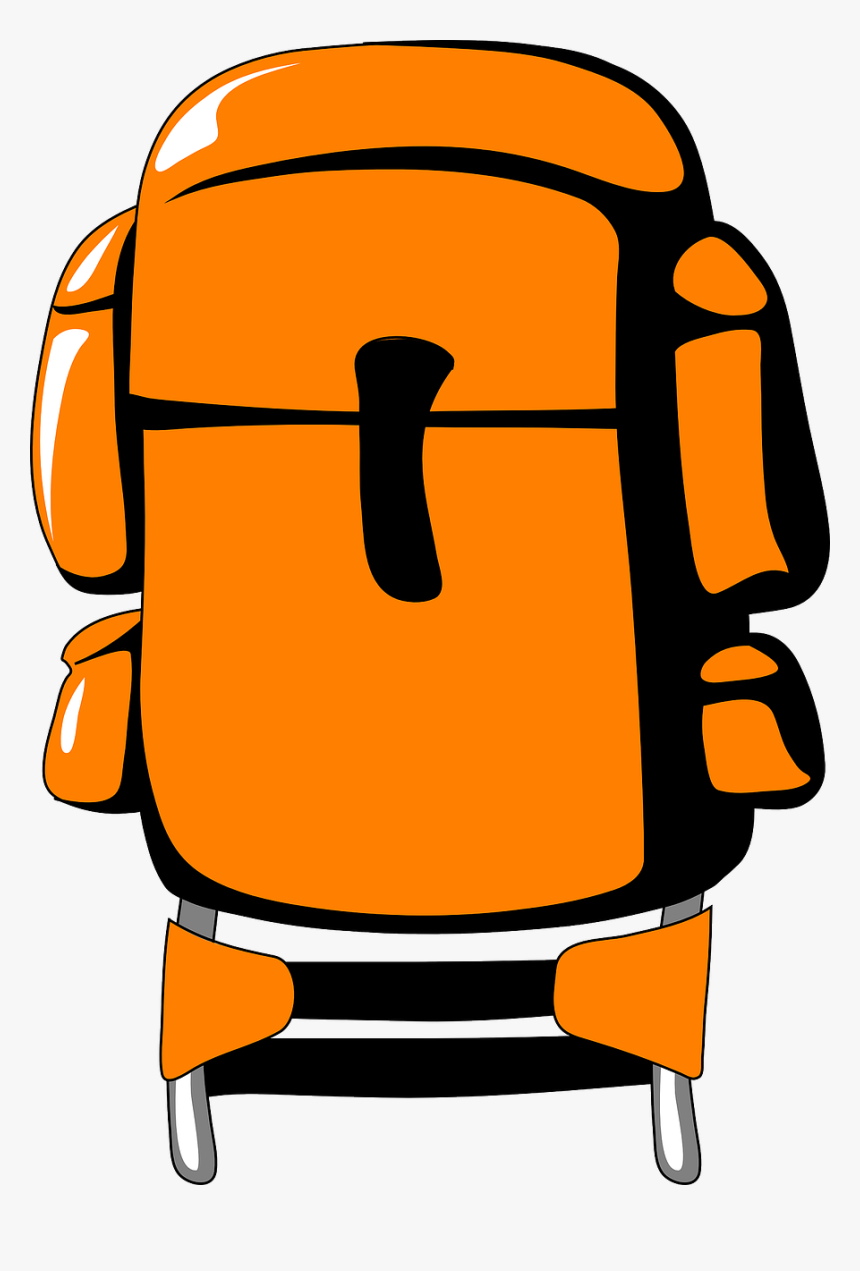 Backpacking Hiking Baggage - Travel Bag Clipart, HD Png Download, Free Download