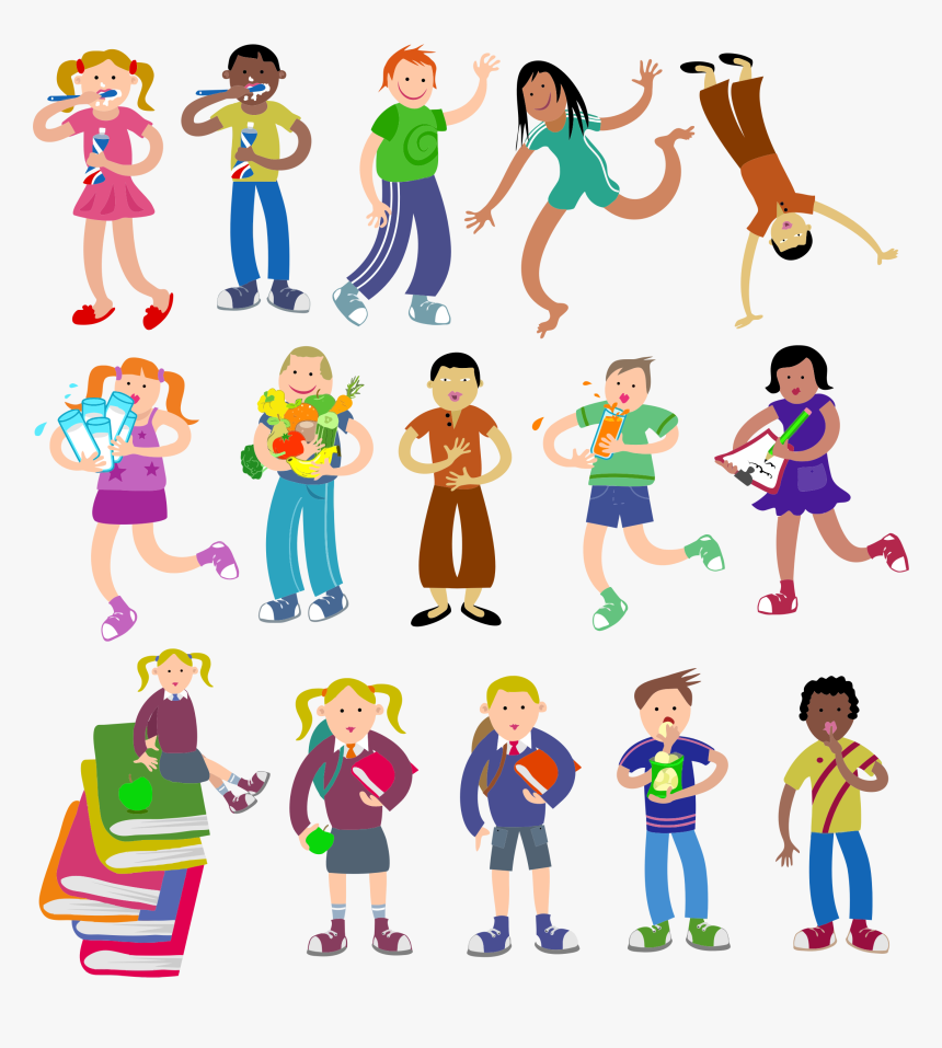 Diverse Kids Clip Arts - Good Manners Daily Life, HD Png Download, Free Download
