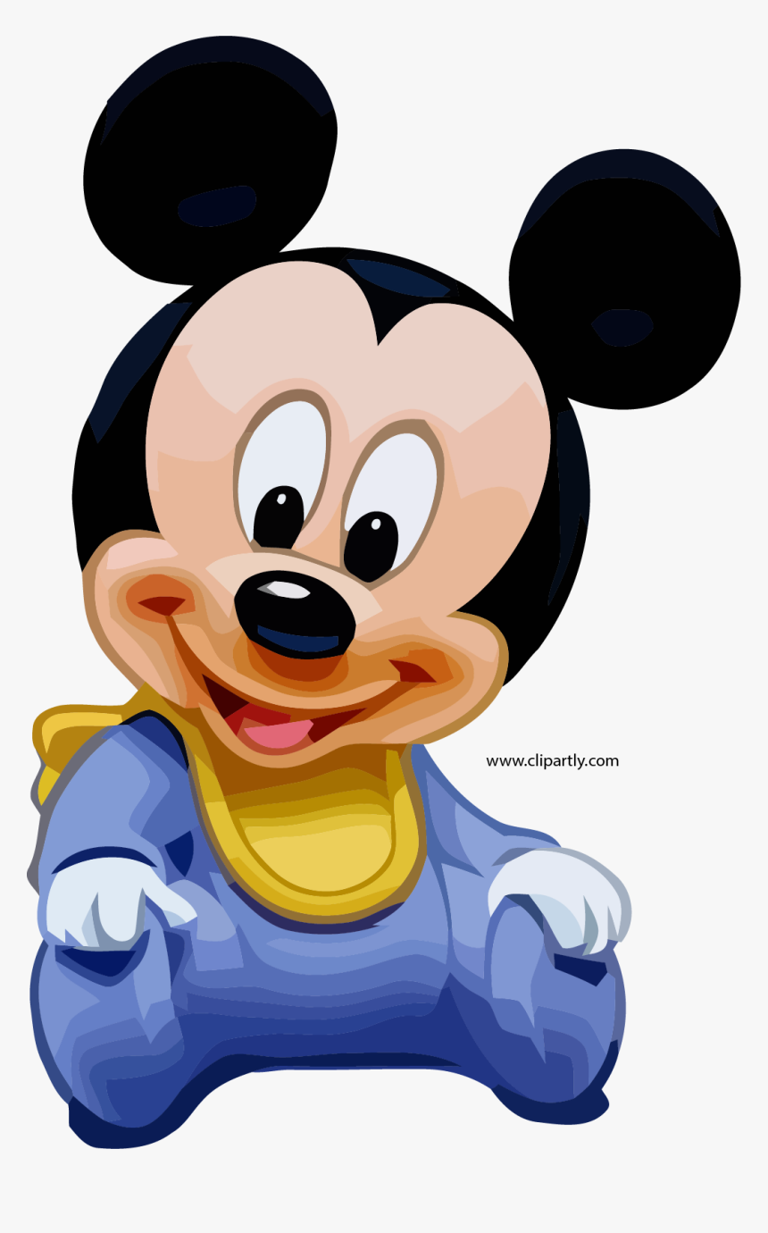 Mickey Kid Staying Clipart Png - Mickey Baby Disney Png, Transparent Png, Free Download